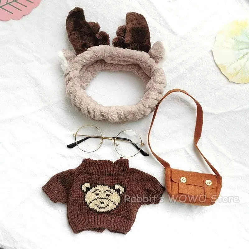 30cm LaLafanfan Cafe Ente Plüschtier Puppe Kleidung Cartoon Gelbe Ente Gefüllte Puppen Puppenzubehör Kinderspielzeug Geschenk Für Kinder