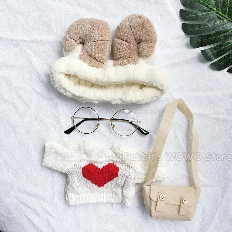 30cm LaLafanfan Cafe Ente Plüschtier Puppe Kleidung Cartoon Gelbe Ente Gefüllte Puppen Puppenzubehör Kinderspielzeug Geschenk Für Kinder