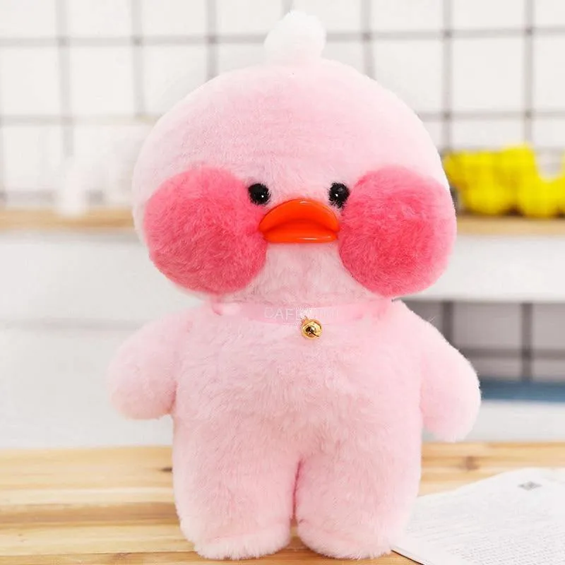 30cm LaLafanfan Cafe Ente Plüschtier Puppe Kleidung Cartoon Gelbe Ente Gefüllte Puppen Puppenzubehör Kinderspielzeug Geschenk Für Kinder