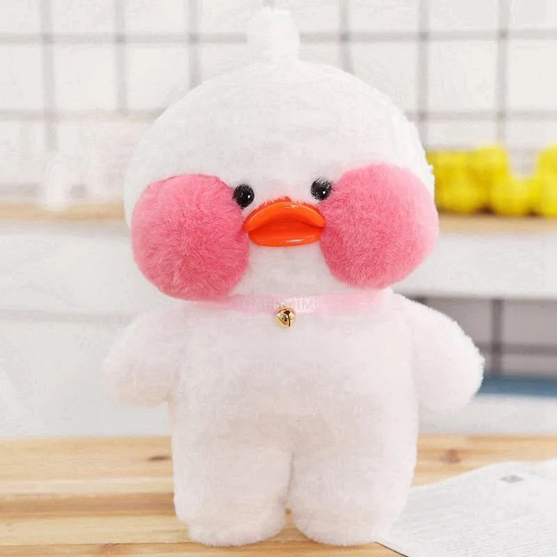 30cm LaLafanfan Cafe Ente Plüschtier Puppe Kleidung Cartoon Gelbe Ente Gefüllte Puppen Puppenzubehör Kinderspielzeug Geschenk Für Kinder