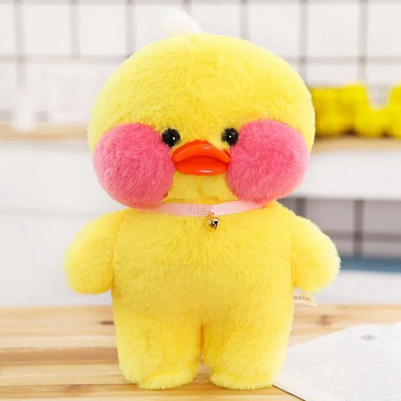 30cm LaLafanfan Cafe Ente Plüschtier Puppe Kleidung Cartoon Gelbe Ente Gefüllte Puppen Puppenzubehör Kinderspielzeug Geschenk Für Kinder