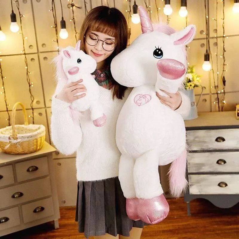 35-150CM Neue Stil Weiche Nette Umarmung Einhorn Plüsch Spielzeug Stofftier Einhorn Puppe Kissen Kissen Dekoration Ornament sofa Kissen G