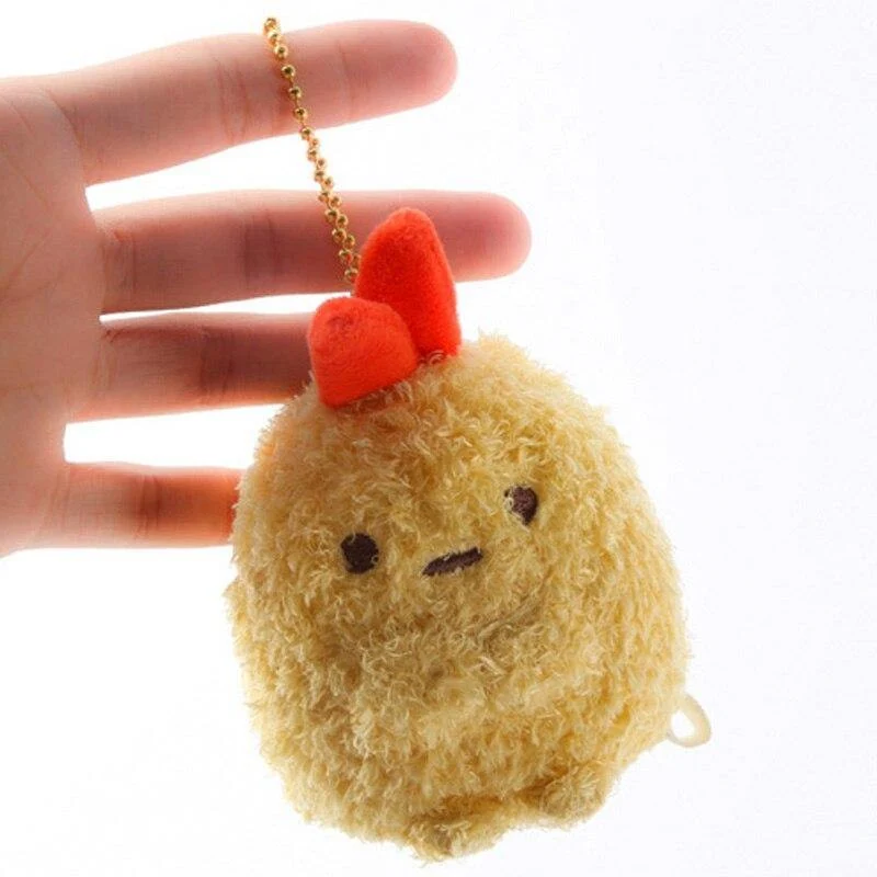 7 cm Sumikko Gurashi Plüsch-Anhänger Schlüsselanhänger Plüschtiere für Kinder Kinder Gefüllte Puppe Spielzeug Mädchen Geburtstagsgeschenk Tasche Hängen Anhänger