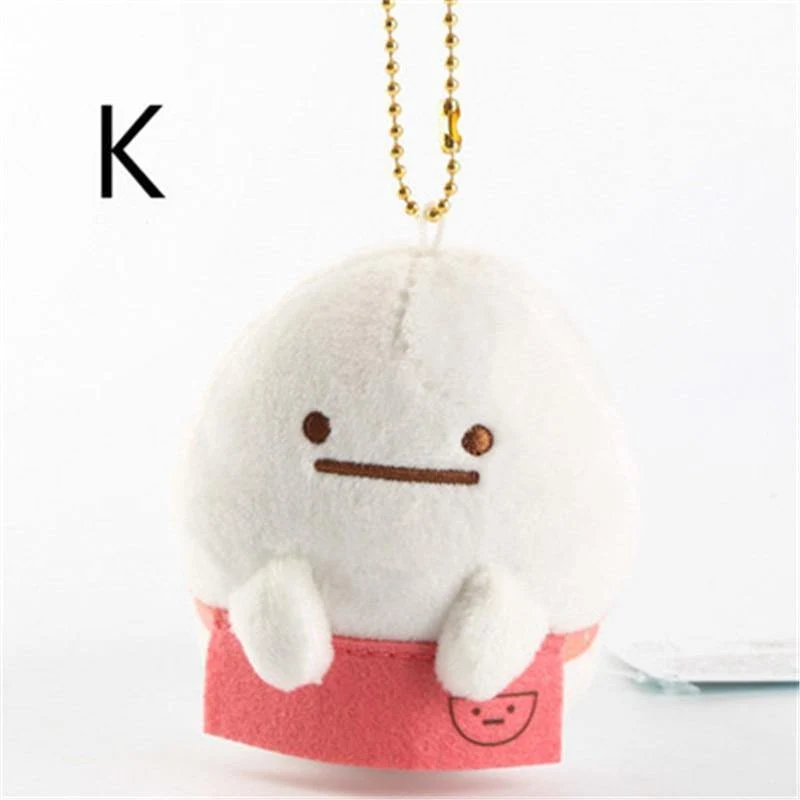 7 cm Sumikko Gurashi Plüsch-Anhänger Schlüsselanhänger Plüschtiere für Kinder Kinder Gefüllte Puppe Spielzeug Mädchen Geburtstagsgeschenk Tasche Hängen Anhänger