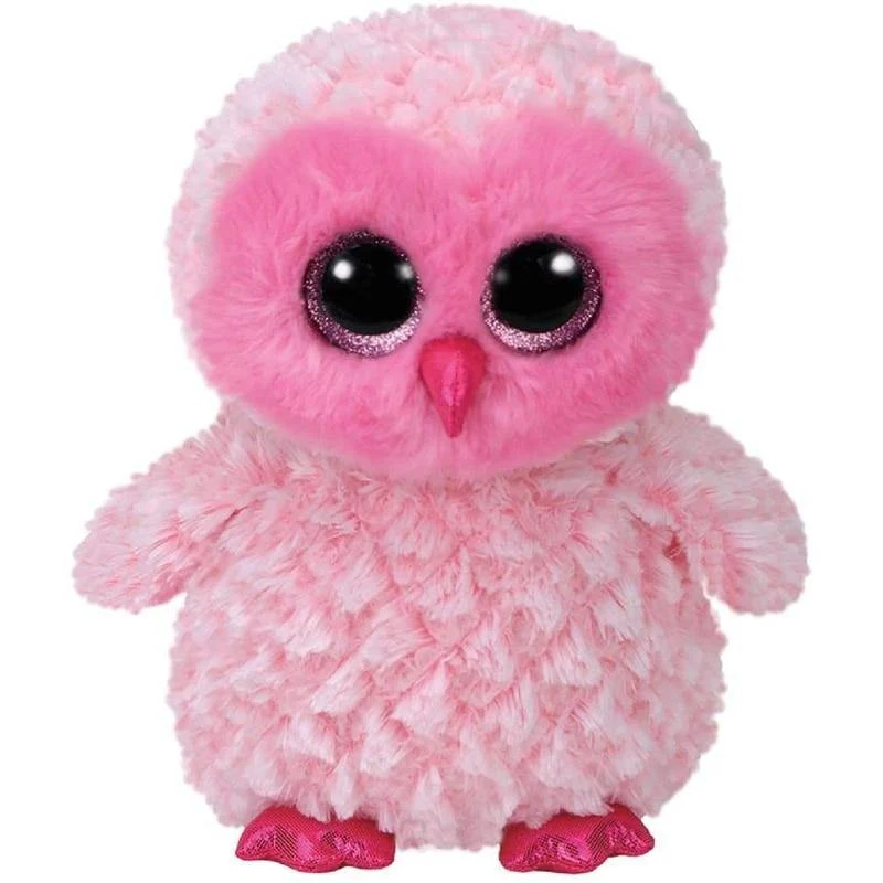 Ty Twiggy, die rosa Eule, Plüschtier, Stofftier, Geschenk für Mädchen, 15 cm (Twiggy, die Eule, 15 cm)