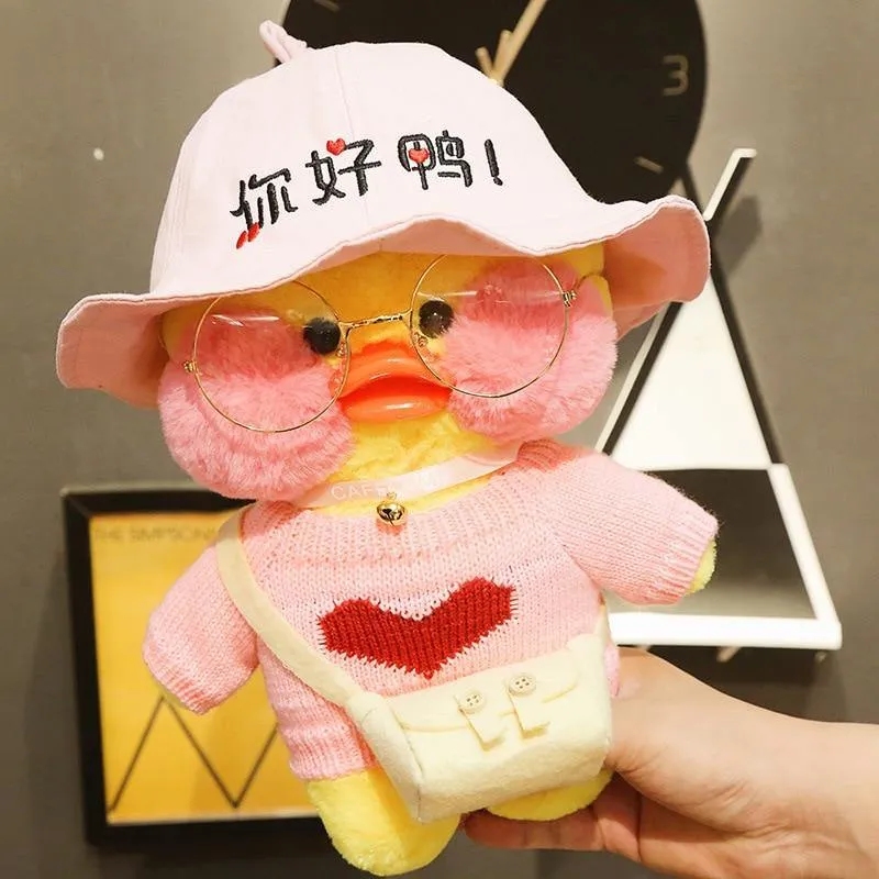 30 cm Kawaii Gelbe Ente Plüschtiere Hyaluronsäure Kleine Gelbe Ente Puppe Stofftiere Kinder Mädchen Geburtstag Valentinstag Geschenke