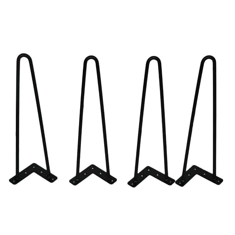 4 Stücke 4-28 zoll Metall Haarnadel Tisch Schreibtischbein Massivem Eisendraht Stützbein Für Sofa Schrank Stühle DIY Handwerk Möbel Hardware