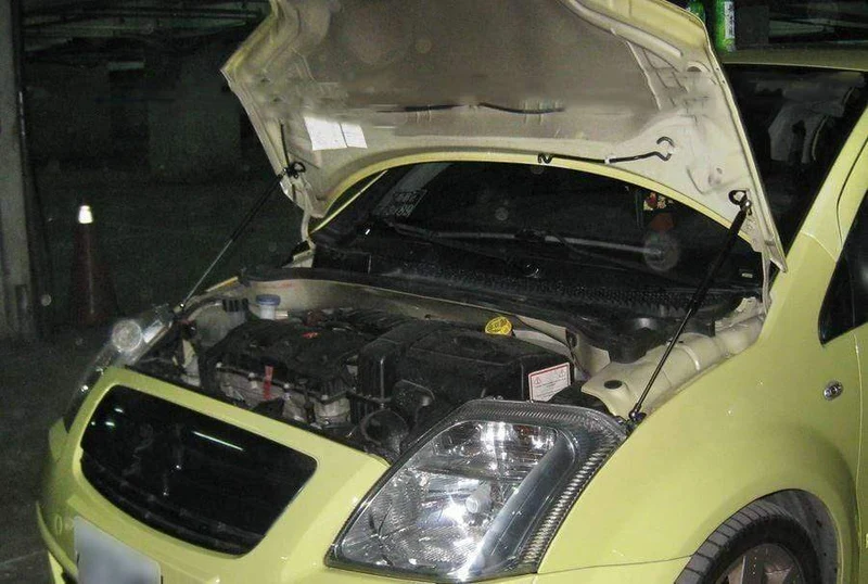 Citroen C2 2003-2009 Fronthaube modifizieren Gasfeder Carbon Fiber Lift unterstützt Streben Stange Stoßdämpfer