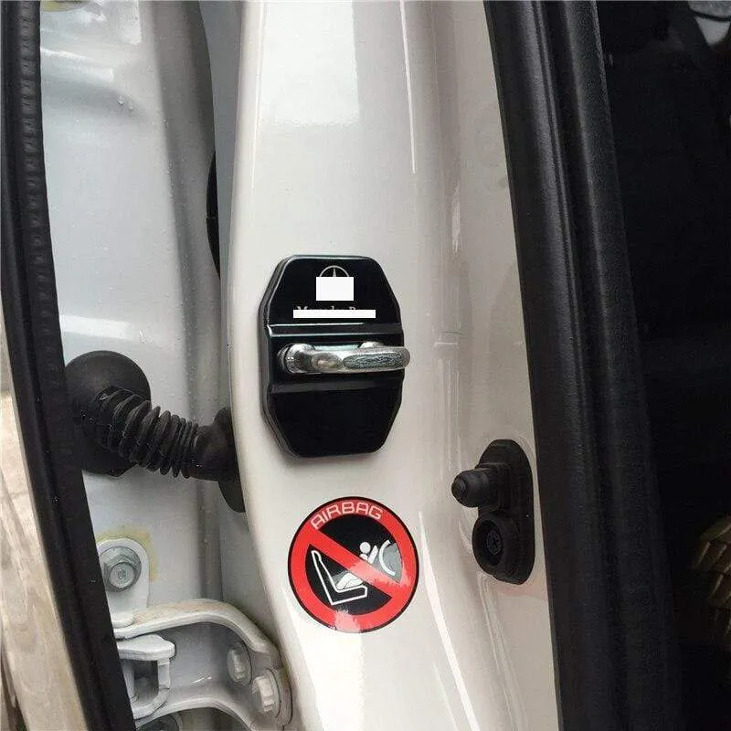 4-teiliges Autotürschloss-Schutzgehäuse, universell für Mercedes Benz 90% Modell AMG, 304 Edelstahl, Türschlosskappe, Dekorationsabdeckung