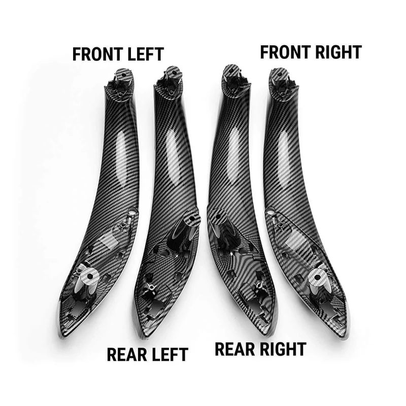 Kunststoff Auto Innentür Pull Griff Trim Abdeckung Carbon Gedruckt Für BMW F30 F80 F31 F32 F33 F35 2013 2014 2015 2016-2018