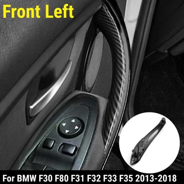 Kunststoff Auto Innentür Pull Griff Trim Abdeckung Carbon Gedruckt Für BMW F30 F80 F31 F32 F33 F35 2013 2014 2015 2016-2018