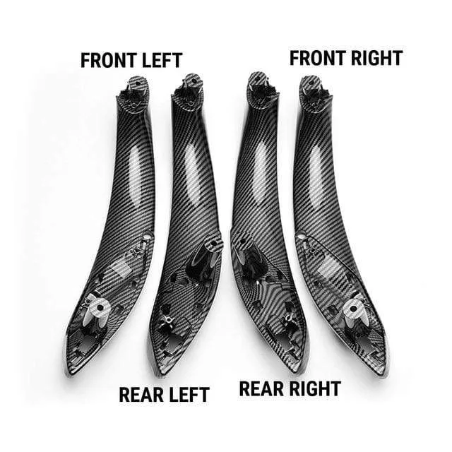 Kunststoff Auto Innentür Pull Griff Trim Abdeckung Carbon Gedruckt Für BMW F30 F80 F31 F32 F33 F35 2013 2014 2015 2016-2018