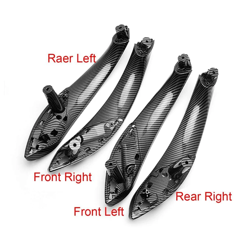 Kunststoff Auto Innentür Pull Griff Trim Abdeckung Carbon Gedruckt Für BMW F30 F80 F31 F32 F33 F35 2013 2014 2015 2016-2018