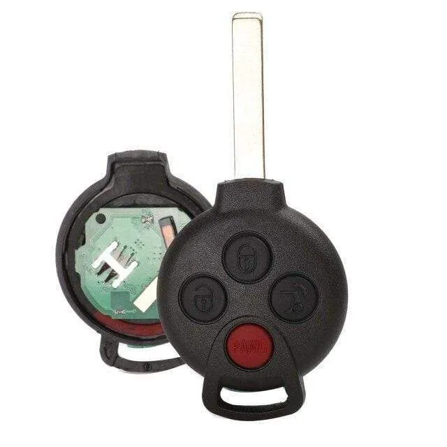 3/4 tasten Auto Funkschlüssel Passend für Mercedes-Benz Smart Smart Für zwei 451 2007 2008 2009 2010 2011 2012 2013 433Mhz ID46