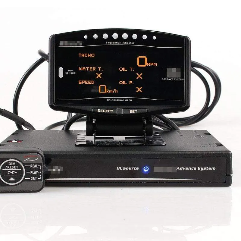 A1 Defi Link System Daisy Chain Auto Gauge ZD + 6 Gauge Volt Wassertemperatur Öltemperatur Öldrehzahl Drehzahlmesser Turbo
