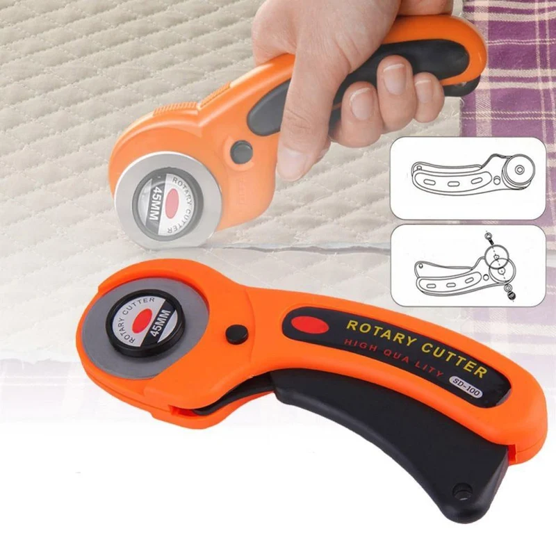 Rollschneider DIY Kunsthandwerk Schneiden Tuch Werkzeug Patchwork Roller Rad Rundmesser Nähzubehör Leder Papier Stoff