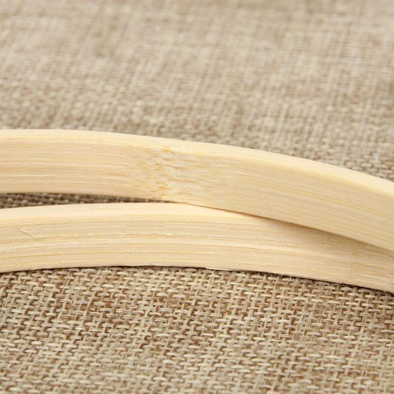 36cm DIY Stickerei Hoop Tool Kunst Handwerk Kreuzstich Chinesisch Traditioneller Kreis Runde Bambusrahmen Nähen Manuelles Zubehör