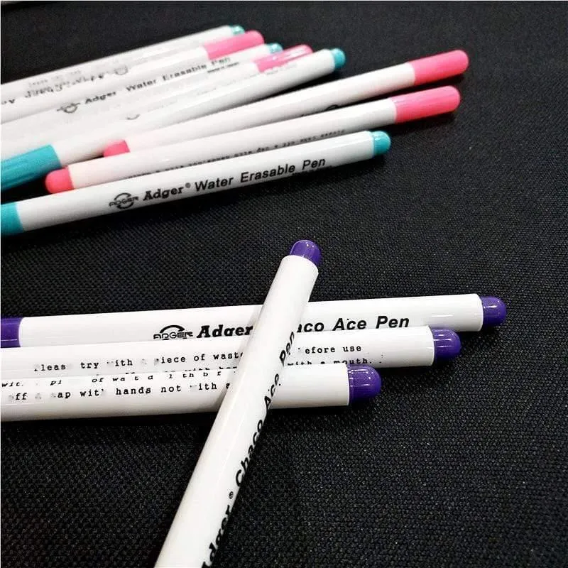 6pcs Wasser löschbare Stifte Stoffmarker Lösliche Kreuzstich Bleistift Patchwork Handarbeiten für Nähwerkzeuge Zubehör Kunsthandwerk