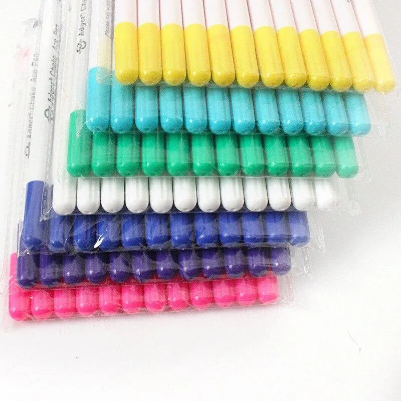 6pcs Wasser löschbare Stifte Stoffmarker Lösliche Kreuzstich Bleistift Patchwork Handarbeiten für Nähwerkzeuge Zubehör Kunsthandwerk