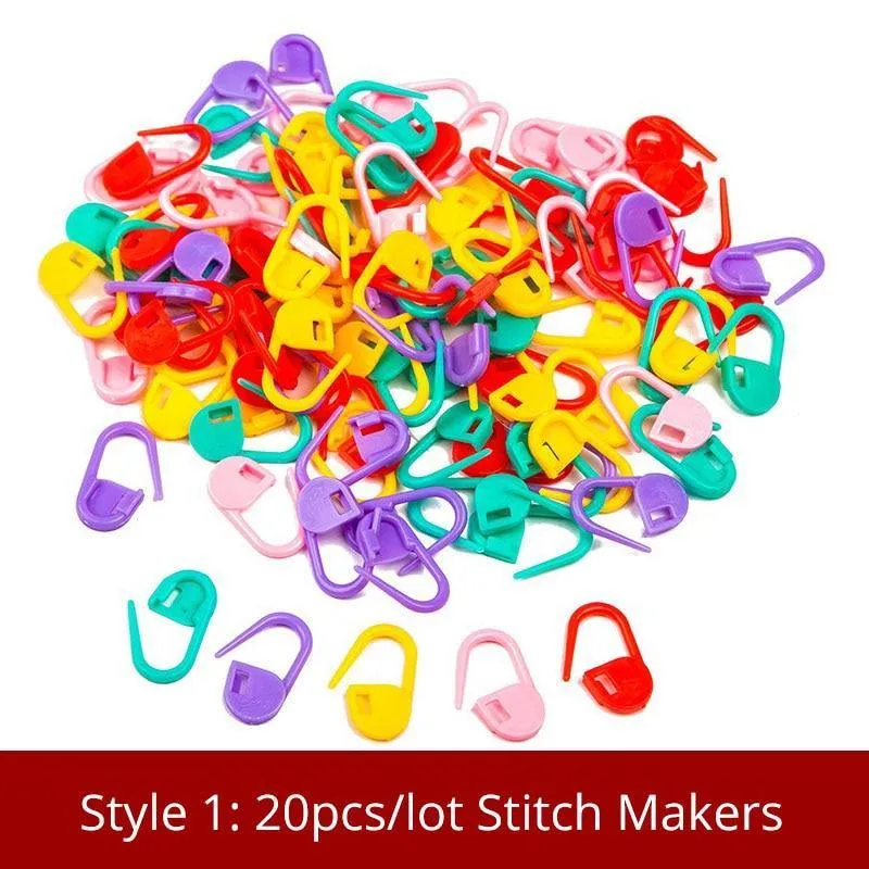 35 Stile Nähzubehör für Häkelnadeln und Stricknadeln, DIY-Nadeln, Kunsthandwerk, Weben mit Maschenmarkierern, Nähwerkzeuge