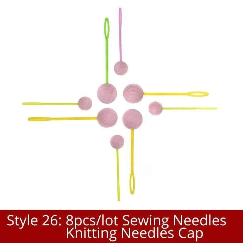 35 Stile Nähzubehör für Häkelnadeln und Stricknadeln, DIY-Nadeln, Kunsthandwerk, Weben mit Maschenmarkierern, Nähwerkzeuge