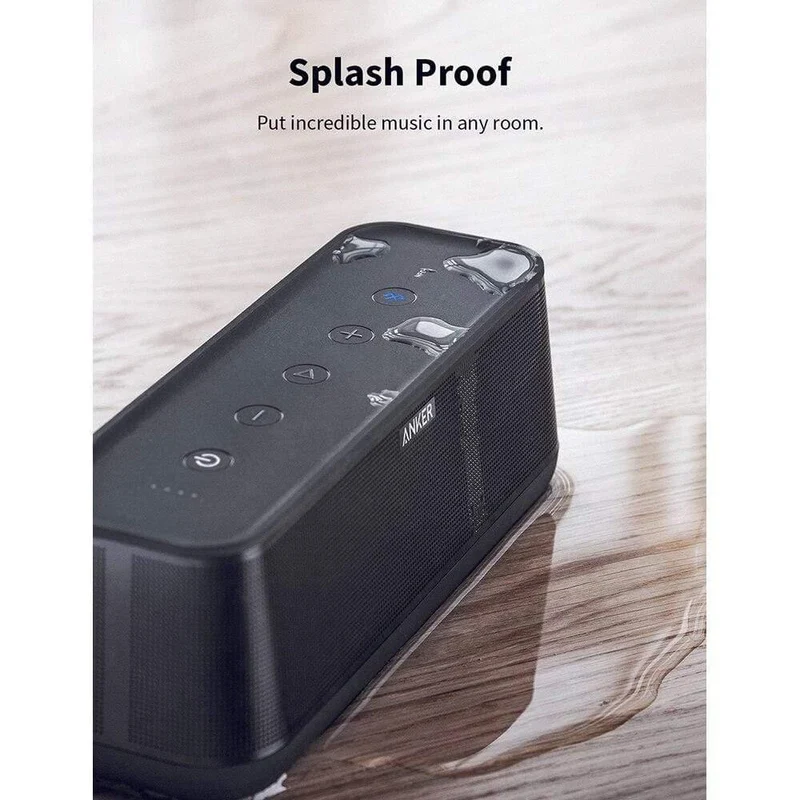 Anker Soundcore Pro+ 25 W Premium tragbarer kabelloser Bluetooth-Lautsprecher mit überragendem Bass und High-Definition-Sound mit 4 Treibern