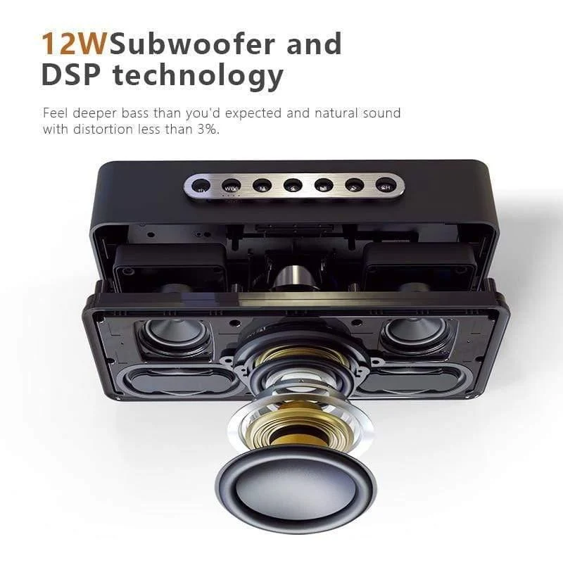 SoundBox XL Tragbarer drahtloser Bluetooth-Lautsprecher Dual-Treiber 3D Stereo Bold Bass Drahtloser Lautsprecher TF AUX USB