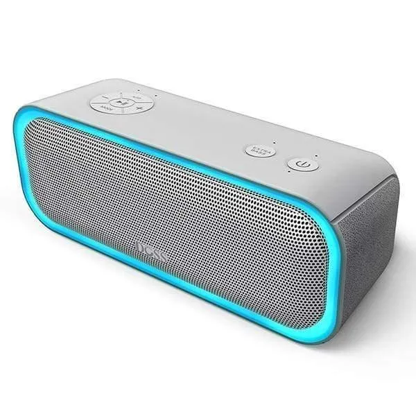 SoundBox Pro TWS Kabelloser Bluetooth-Lautsprecher, 2 x 10 Treiber mit blinkendem LED-Licht, verbesserter Bass-Stereo-Sound, IPX5 wasserdicht