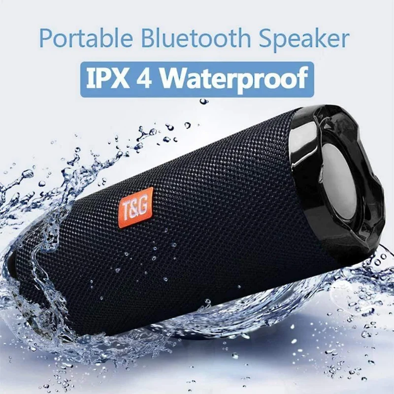 Säule Tragbarer Bluetooth-Lautsprecher Drahtlose Lautsprecher Bass Stereo TWS Lautsprecher Subwoofer Computer / Außenlautsprecher Wasserdicht