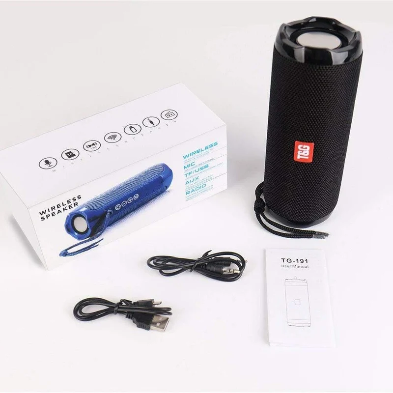 Säule Tragbarer Bluetooth-Lautsprecher Drahtlose Lautsprecher Bass Stereo TWS Lautsprecher Subwoofer Computer / Außenlautsprecher Wasserdicht