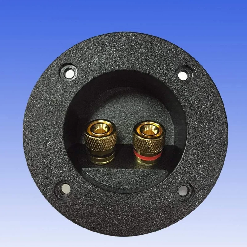 Startseite Auto Terminal Block Zubehör Cup Connector Binding Post Einbaustecker Lautsprecher Junction Case DIY Runde Platte Audio