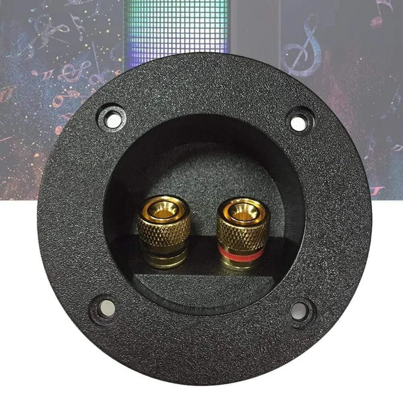 Startseite Auto Terminal Block Zubehör Cup Connector Binding Post Einbaustecker Lautsprecher Junction Case DIY Runde Platte Audio