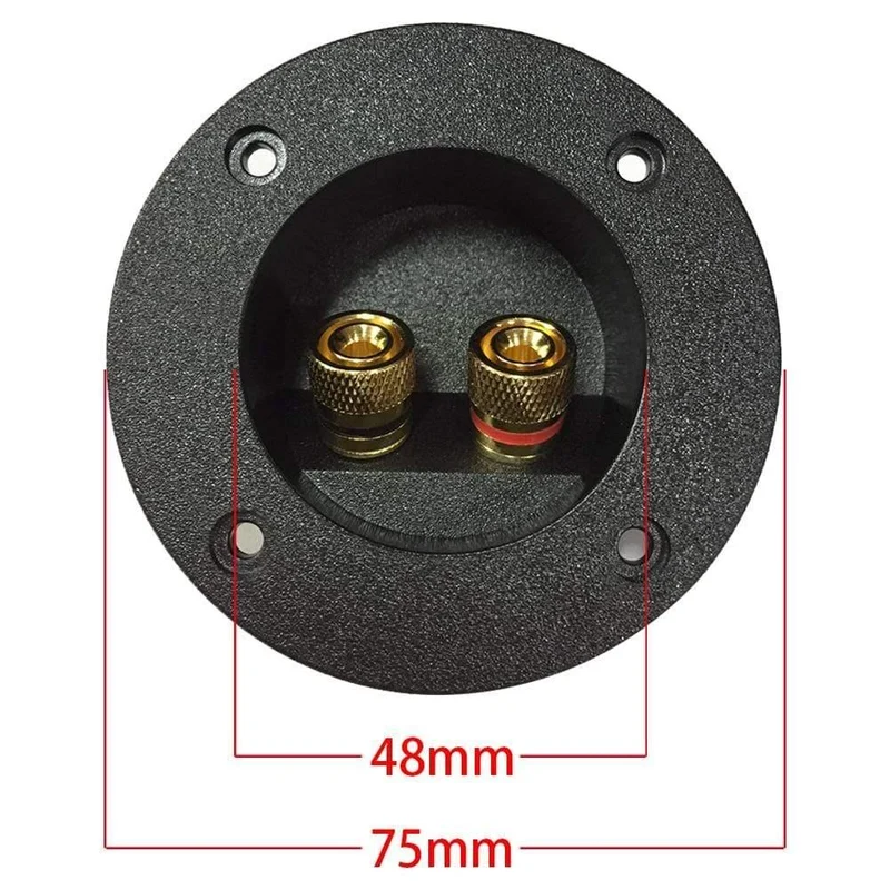 Startseite Auto Terminal Block Zubehör Cup Connector Binding Post Einbaustecker Lautsprecher Junction Case DIY Runde Platte Audio