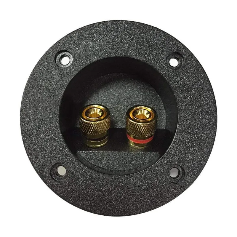 Startseite Auto Terminal Block Zubehör Cup Connector Binding Post Einbaustecker Lautsprecher Junction Case DIY Runde Platte Audio