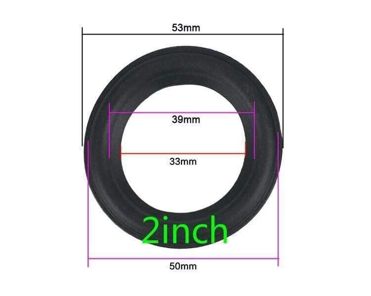 Lautsprecher Gummi Surround Suspension Reparaturzubehör für 2 Zoll 2.5 Zoll 3.5 Zoll 4 Zoll 4.5 Zoll 5.25 Zoll 6.5 Zoll 8 "