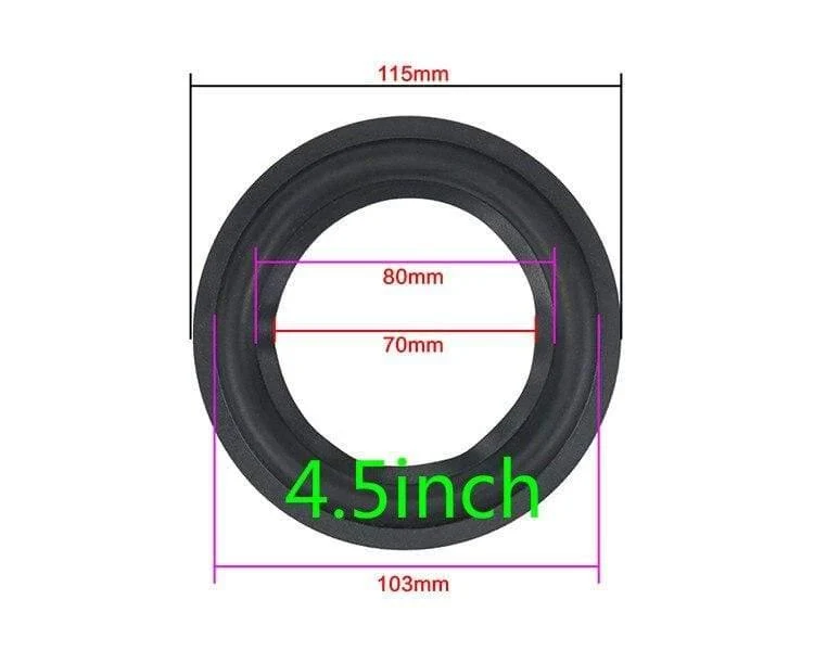 Lautsprecher Gummi Surround Suspension Reparaturzubehör für 2 Zoll 2.5 Zoll 3.5 Zoll 4 Zoll 4.5 Zoll 5.25 Zoll 6.5 Zoll 8 "