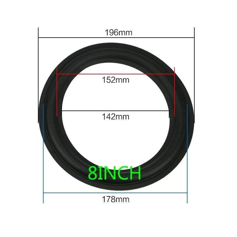 Lautsprecher Gummi Surround Reparatur 3 Zoll 4 Zoll 5 Zoll 6.5 8 Zoll Lautsprecher Subwoofer Zubehör Allgemeine Faltkante Diy