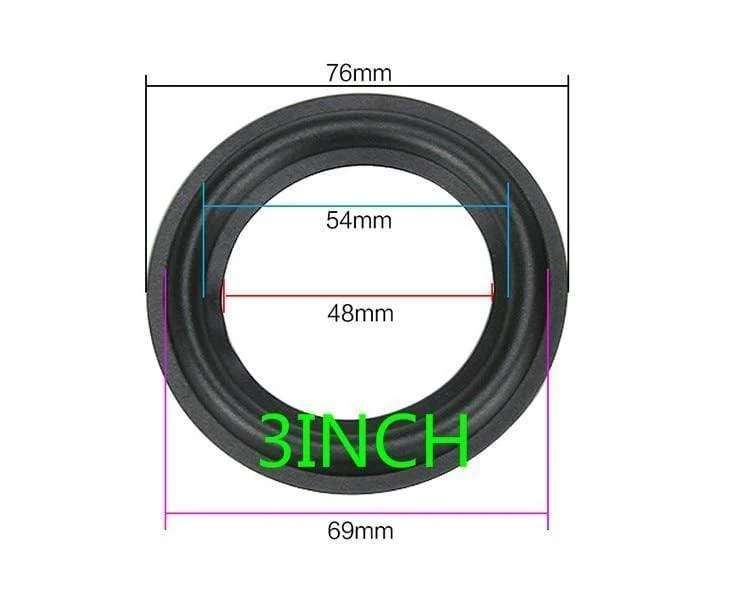 Lautsprecher Gummi Surround Reparatur 3 Zoll 4 Zoll 5 Zoll 6.5 8 Zoll Lautsprecher Subwoofer Zubehör Allgemeine Faltkante Diy