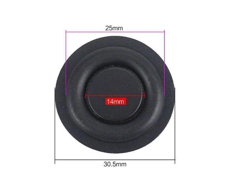 Gummibass-Kühler Passiver Kühlerlautsprecher Tieftöner-Vibrationsmembran 30.5 mm 40 mm 50 mm 75 mm 85 mm NEU 2 STÜCKE