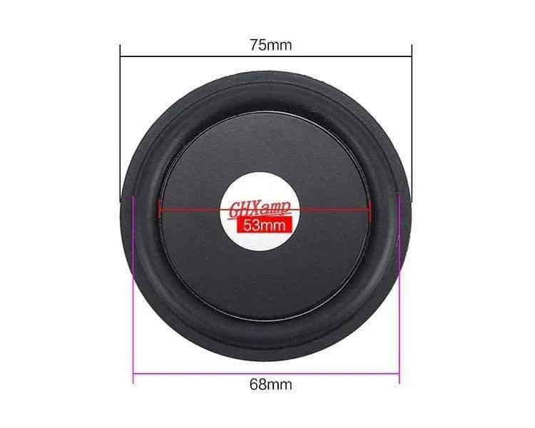 Gummibass-Kühler Passiver Kühlerlautsprecher Tieftöner-Vibrationsmembran 30.5 mm 40 mm 50 mm 75 mm 85 mm NEU 2 STÜCKE