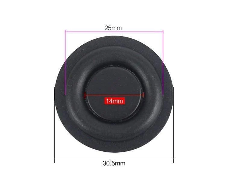 Gummibass-Kühler Passiver Kühlerlautsprecher Tieftöner-Vibrationsmembran 30.5 mm 40 mm 50 mm 75 mm 85 mm NEU 2 STÜCKE