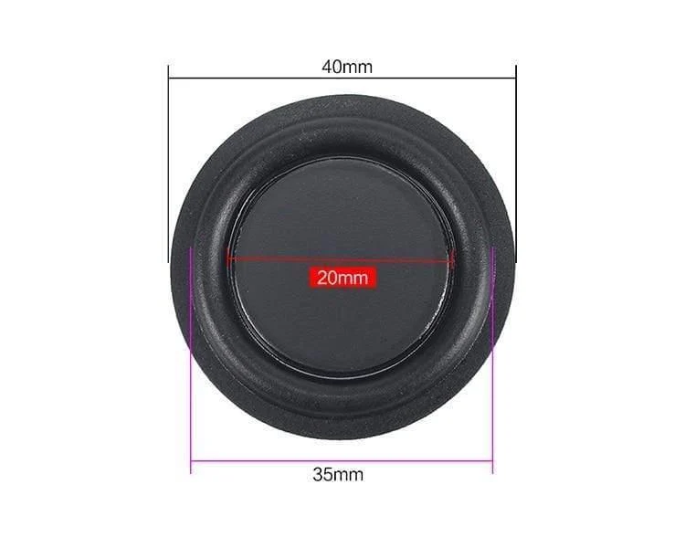 Gummibass-Kühler Passiver Kühlerlautsprecher Tieftöner-Vibrationsmembran 30.5 mm 40 mm 50 mm 75 mm 85 mm NEU 2 STÜCKE