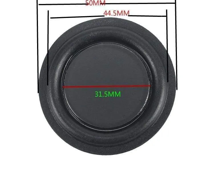 Gummibass-Kühler Passiver Kühlerlautsprecher Tieftöner-Vibrationsmembran 30.5 mm 40 mm 50 mm 75 mm 85 mm NEU 2 STÜCKE