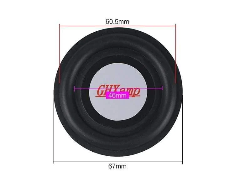 Gummibass-Kühler Passiver Kühlerlautsprecher Tieftöner-Vibrationsmembran 30.5 mm 40 mm 50 mm 75 mm 85 mm NEU 2 STÜCKE