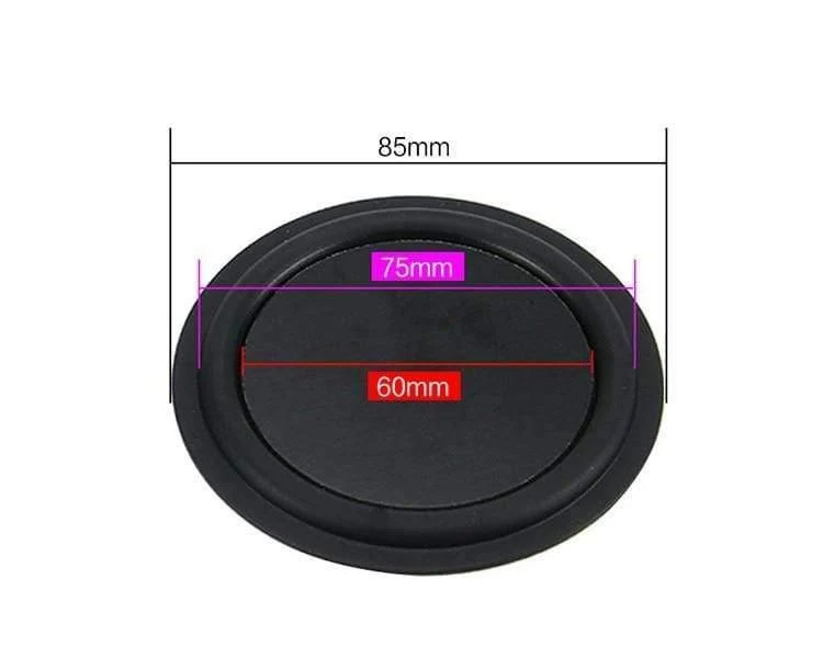 Gummibass-Kühler Passiver Kühlerlautsprecher Tieftöner-Vibrationsmembran 30.5 mm 40 mm 50 mm 75 mm 85 mm NEU 2 STÜCKE
