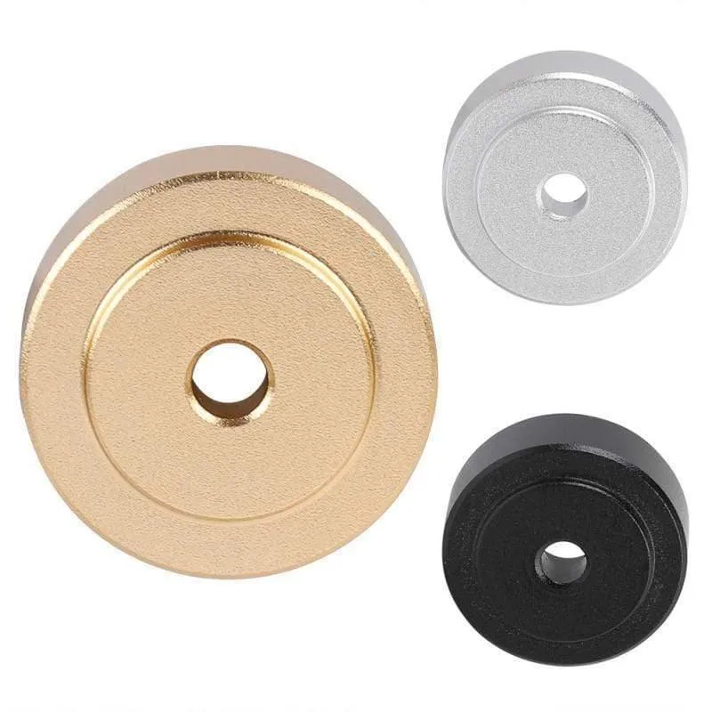 4PCS 20*8mm Aluminium Legierung Verstärker Füße Stoßdämpfer Verstärker Lautsprecher Plattenspieler Pads Füße Gummi Schwarz Silber gold