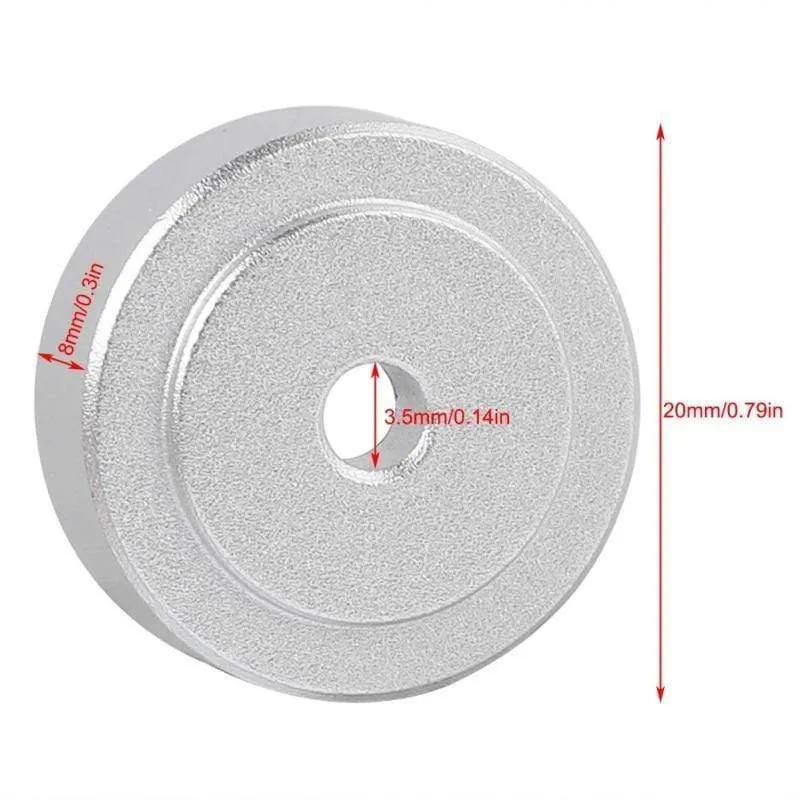 4PCS 20*8mm Aluminium Legierung Verstärker Füße Stoßdämpfer Verstärker Lautsprecher Plattenspieler Pads Füße Gummi Schwarz Silber gold