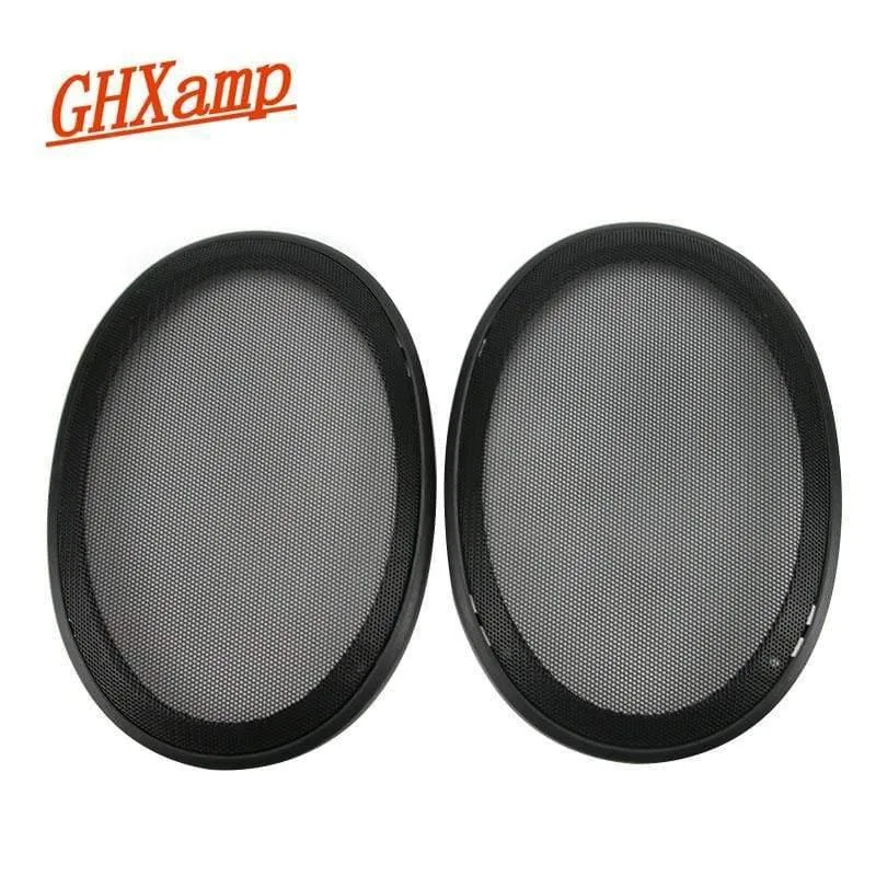GHXAMP 2PCS 6*9 Zoll Auto Lautsprecher Mesh Gehäuse Net Abdeckung Schutz Grill Mesh Kunststoff Rahmen + Metall Abdeckung