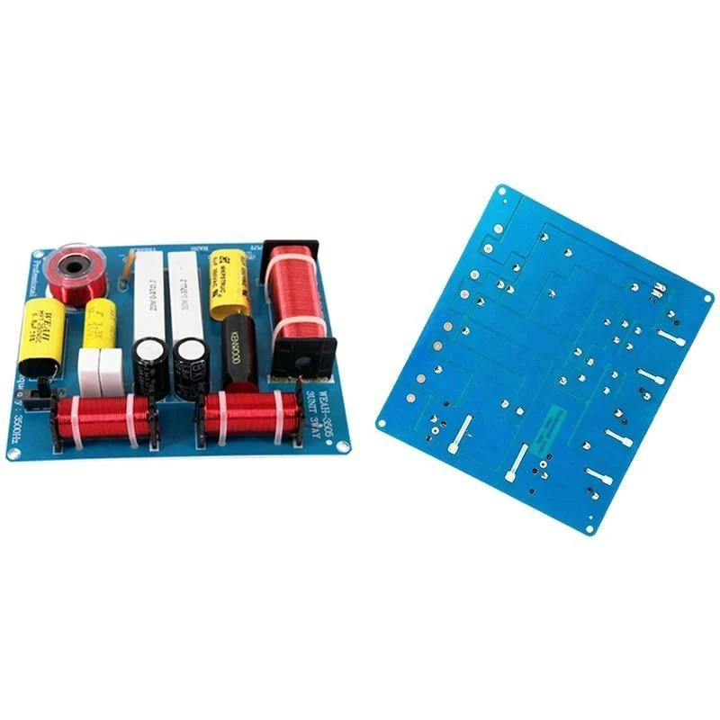 2Pcs 300W 3-Wege-Höhen-Mittelteiler-Lautsprecher-Frequenzteiler-Crossover-Filter