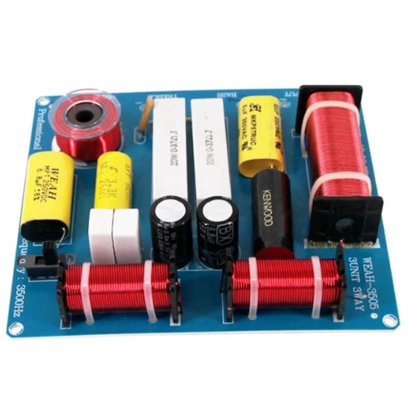 2Pcs 300W 3-Wege-Höhen-Mittelteiler-Lautsprecher-Frequenzteiler-Crossover-Filter